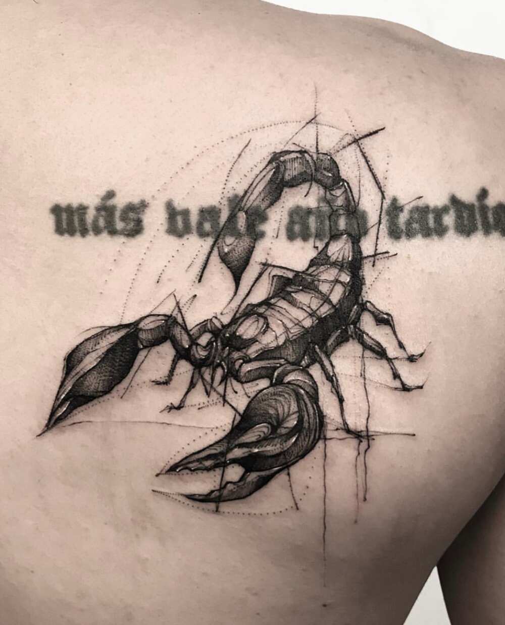 scorpio zodiac tattoo designs for men