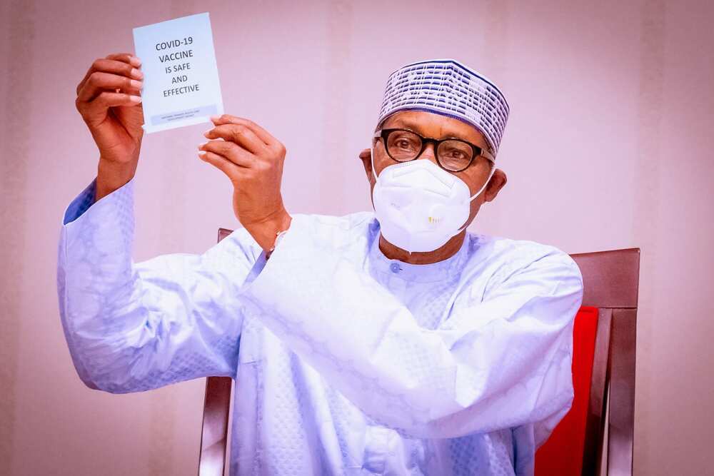 Presidency shares Buhari's experience after receiving COVID-19 vaccine, gives update on side effect