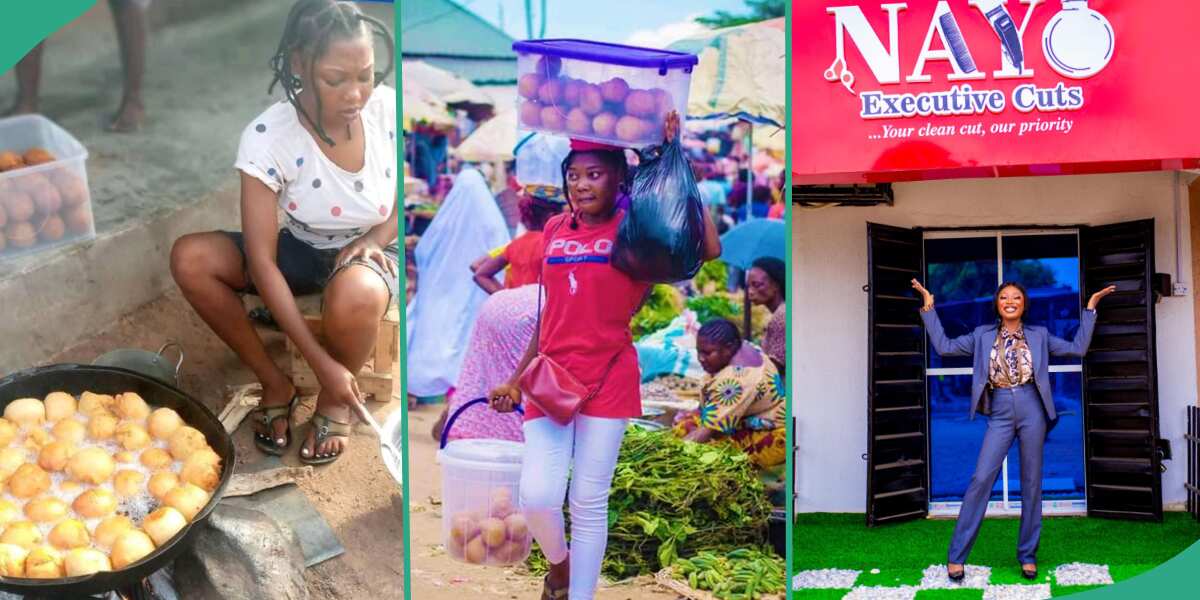 This lady is a student but she has opened a barbing salon, see how she did it