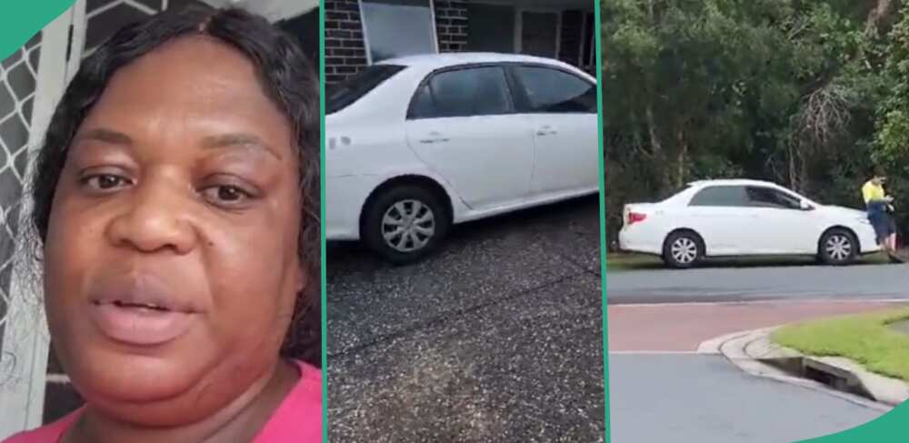 Lady in Australia shows her car which was going off as scrap.