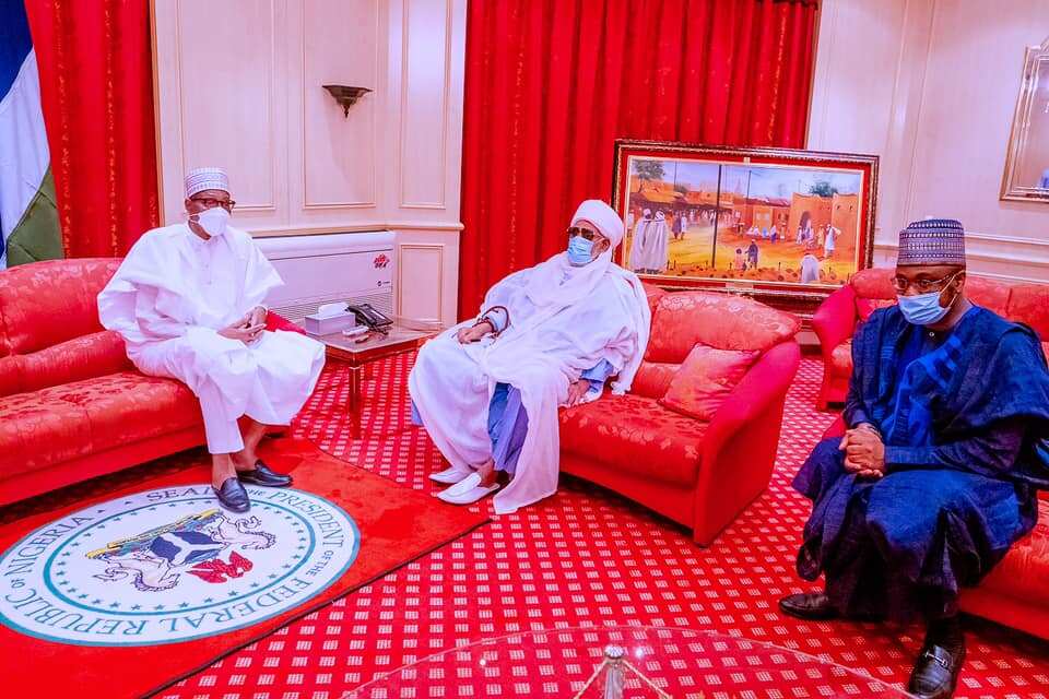 Hotunan ziyarar Shehu Dahiru Bauchi zuwa fadar shugaba Buhari