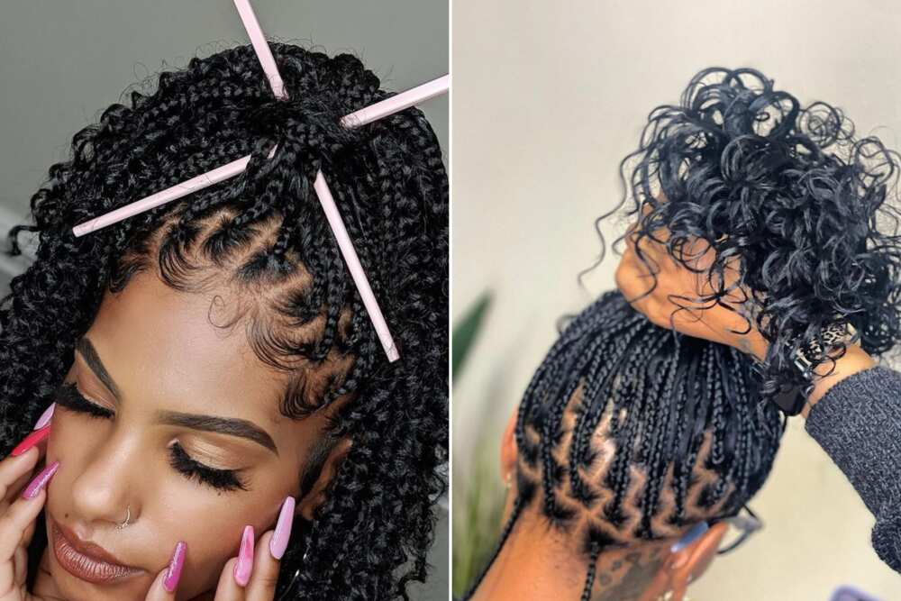 How to: Jumbo Knotless Goddess Box Braids With Curly Ends