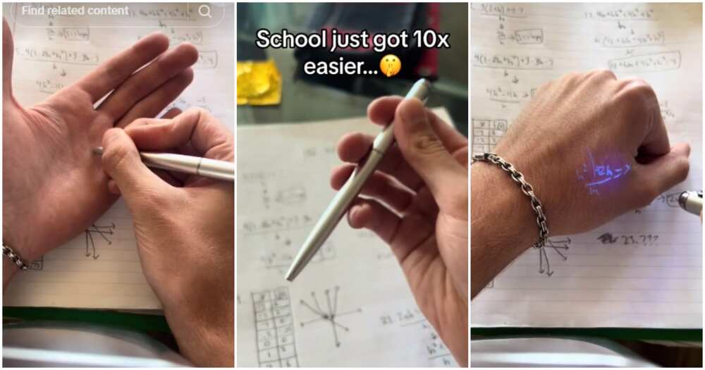Invisible pen, exams