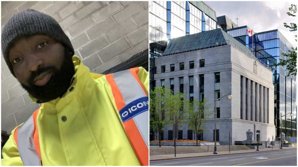 Nigerian man resigns from CBN, relocates aboard, works as a cleaner before getting job with Bank of Canada