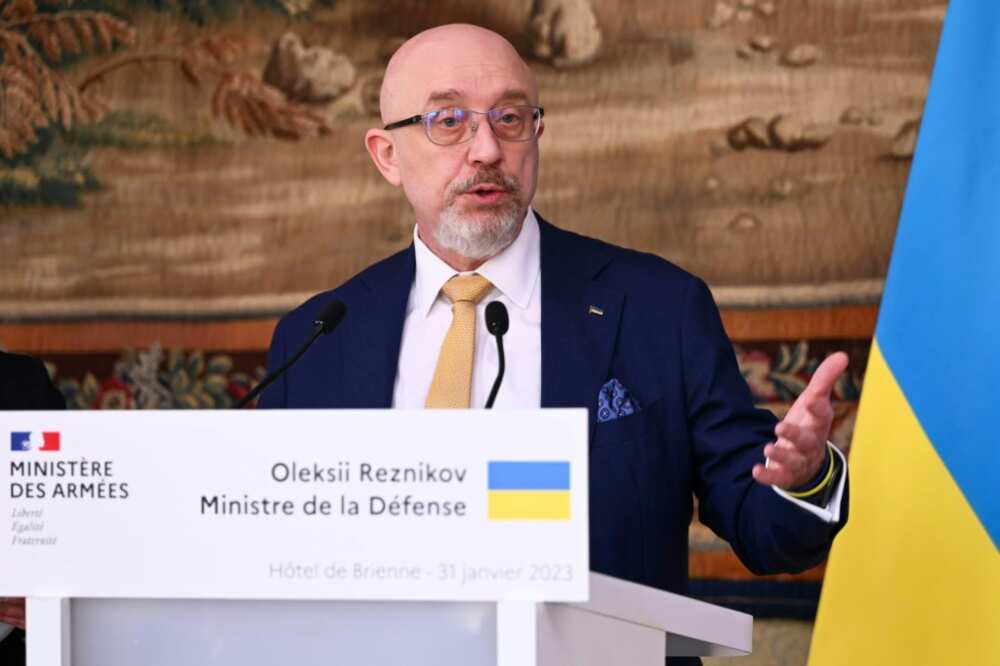 Ukranian Defence Minister Oleksiy Reznikov held talks with French counterpart Sebastien Lecornu