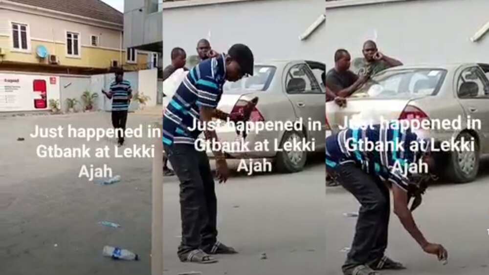 Frustrated Nigerian man storms bank with juju