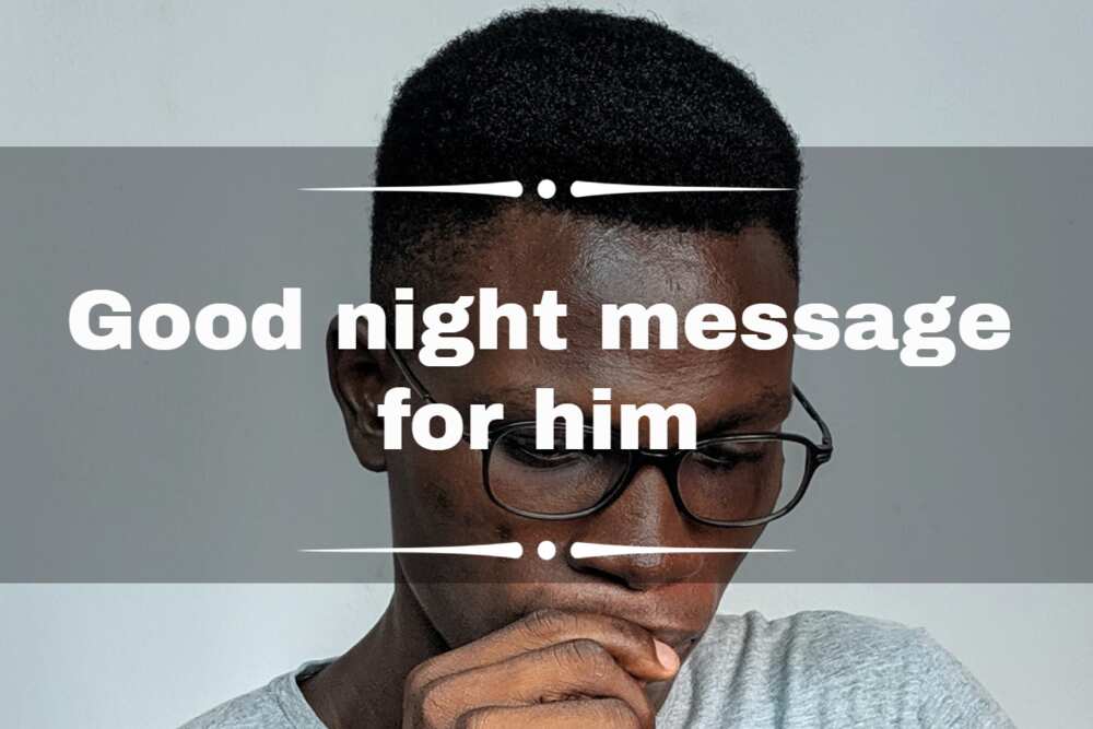good night message for him