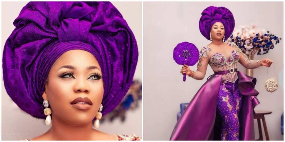 Toyin Lawani's photo / purple asoebi / asoebi styles