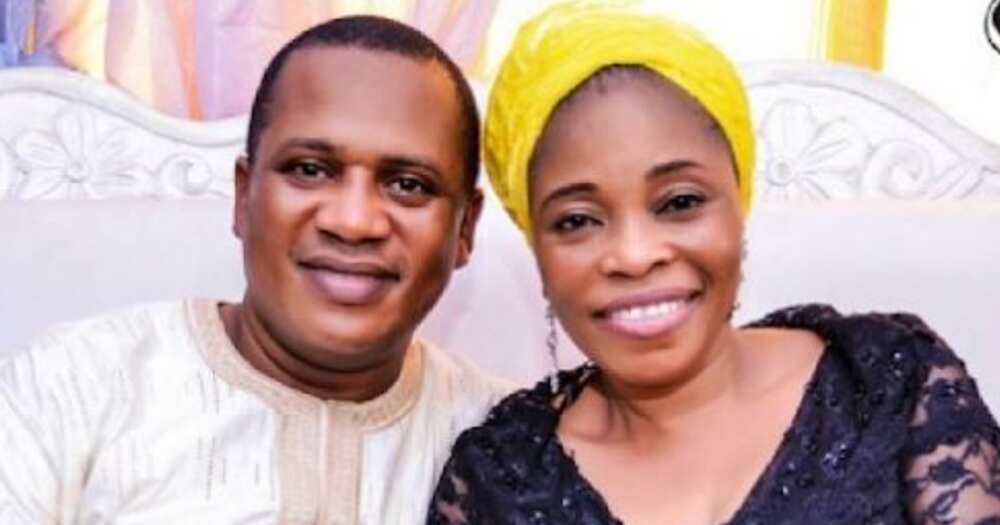 Tope Alabi's husband, Soji, has spoken in his wife’s defence after her viral dance.
