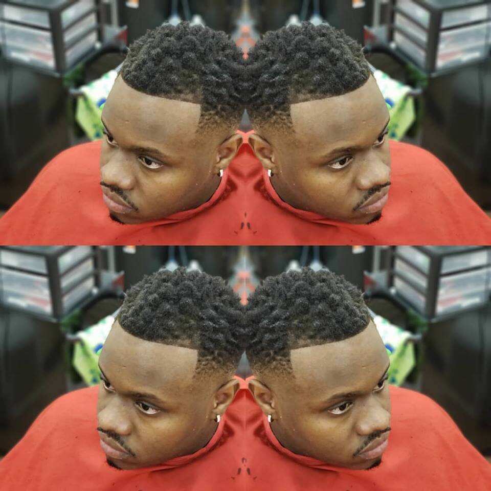 Drop fade cut for men