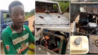Skilled 18-year-old boy builds his own Hilux car within 8 months, shows it off, drives it around in cool video