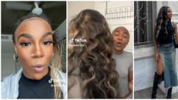 US-based lady narrates how woman snatched wig off her head and zoomed off: "I was in shock"