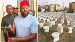 Nigerians react as Desmond Elliott wins re-election, say he will deliver more toilets