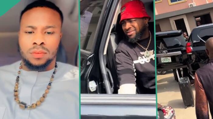 "He too fresh": Nigerian man excited to find Davido in his rented apartment in Asaba, shares video
