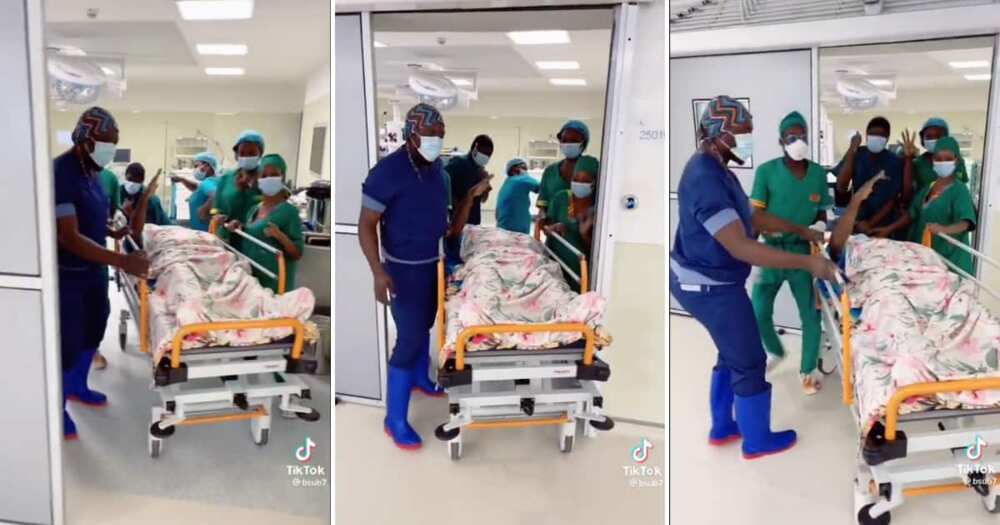 Medical staff and a patient did the trendy Master KG challenge, Master KG dance challenge, Waya Waya