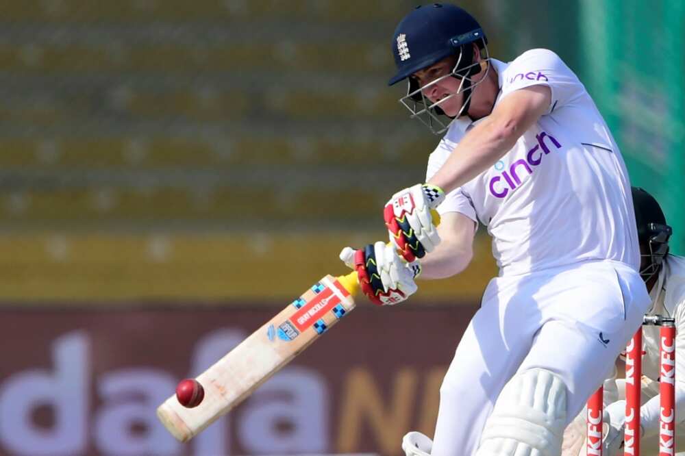 England's Harry Brook scored his third century in as many Tests against Pakistan in Karachi