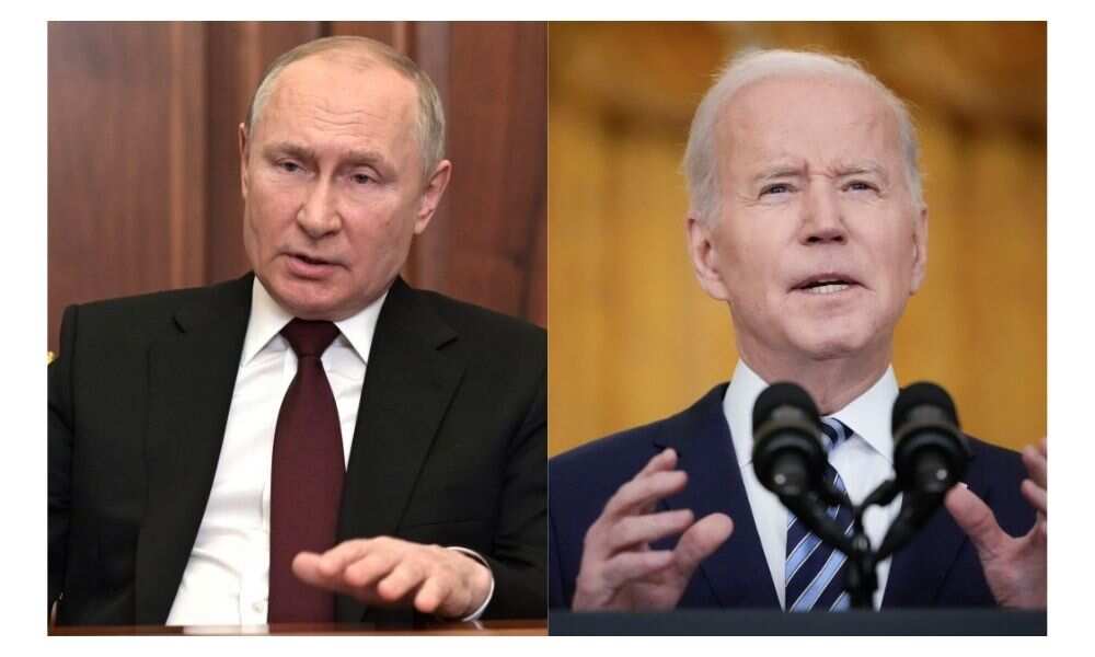 Russian President, Vladimir Putin and the US President, Joe Biden