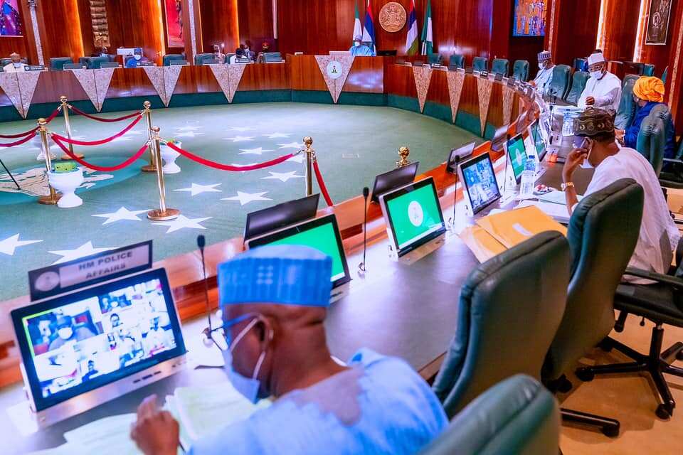 Just In: President Buhari presides over virtual FEC meeting Just In: President Buhari presides over virtual FEC meeting