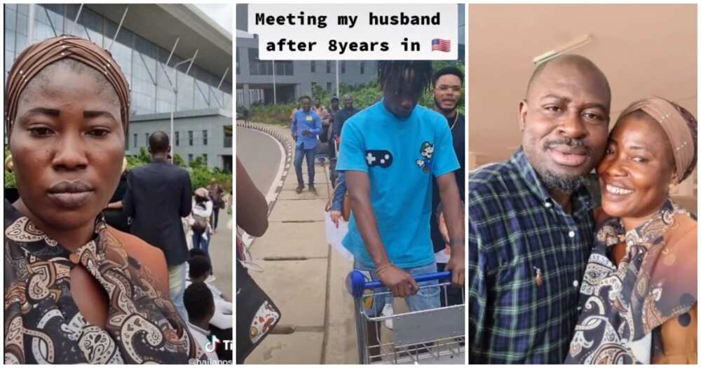 Nigerian man, 8 years in America, Nosimot, US, family reunion