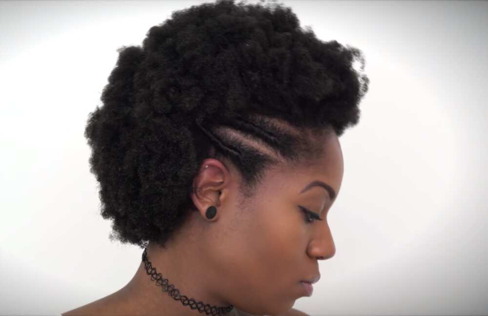 How to style short natural hair at home