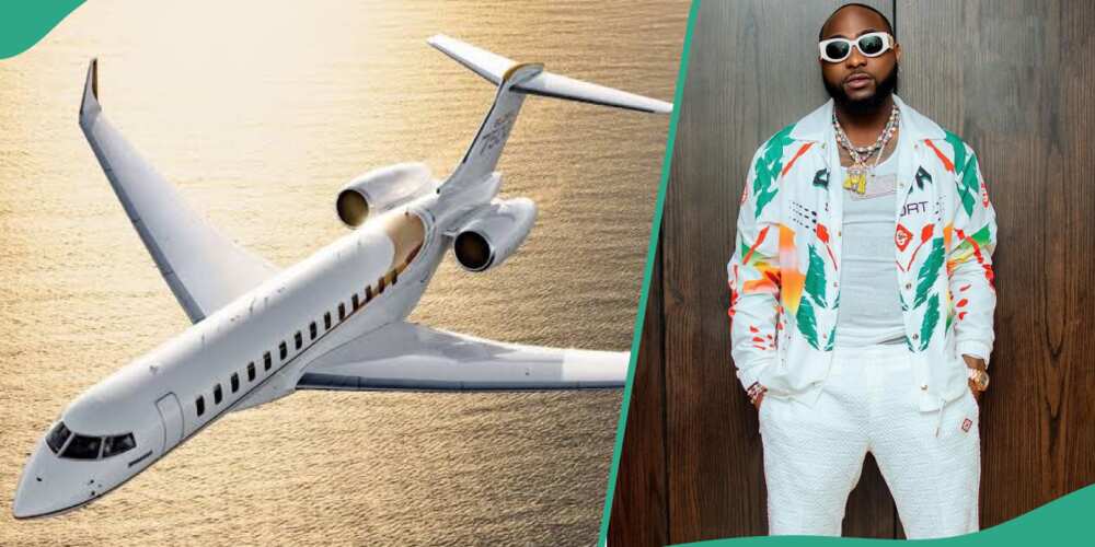 Reactions as Davido acquires his first private jet worth over $80m