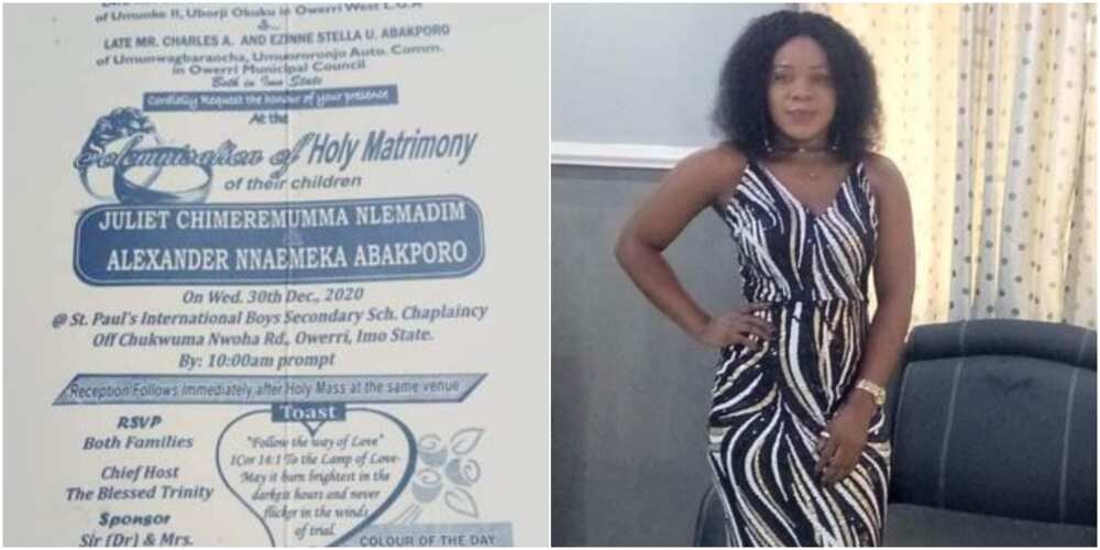 Juliet Nlemadim - Nigerian lady dies days before her wedding