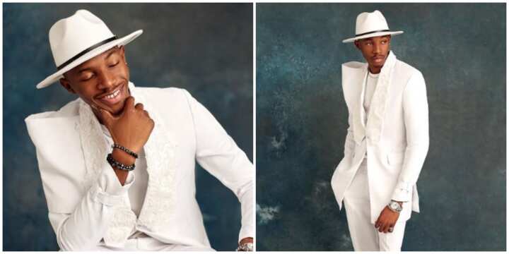 Gentleman in White: BBTitans Star Kanaga Jnr Wows Fan in Sleek ...