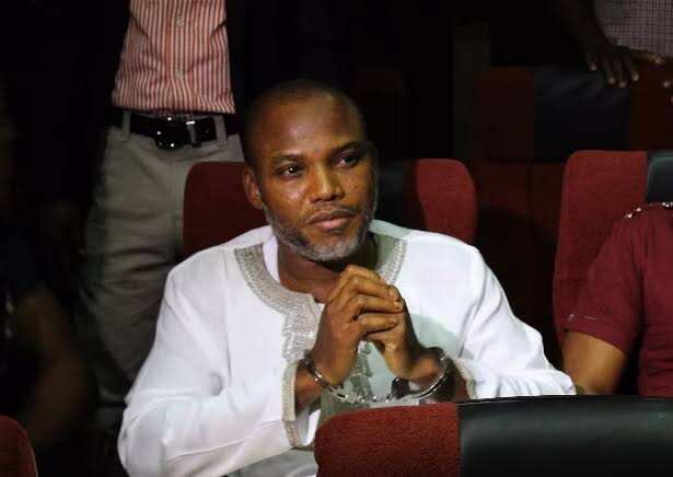 Nnamdi Kanu in court for trial