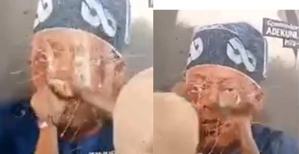 Youths have defaced Tinubu’s mural Youths have defaced Tinubu’s mural