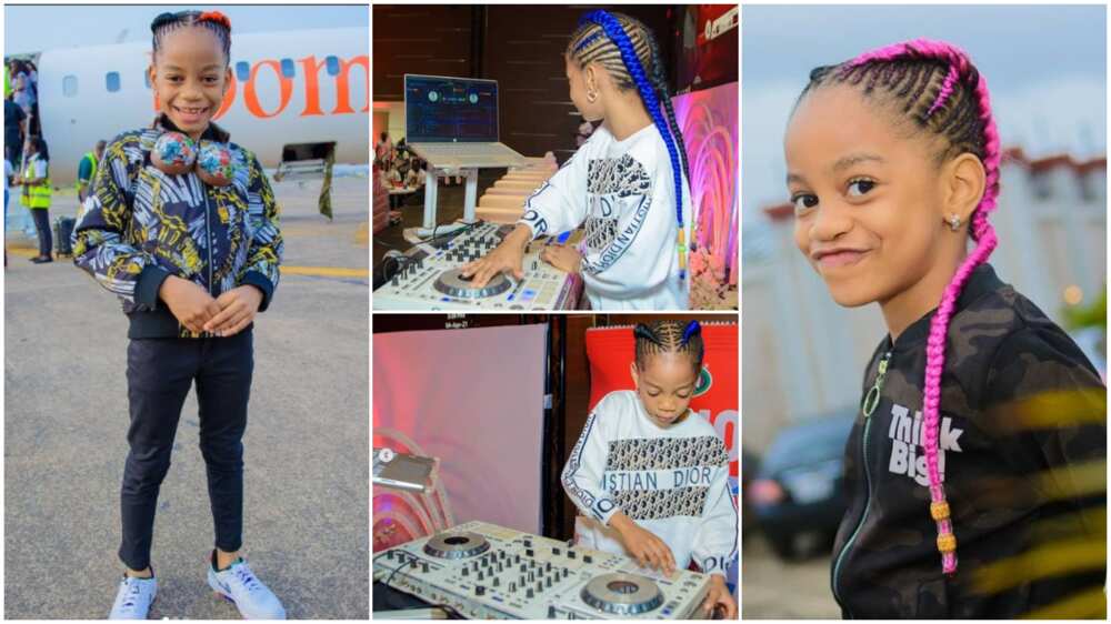 Amazing 6 Year Old Nigerian Kid Wows People with her DJ Skill, Video Performance Goes Viral
