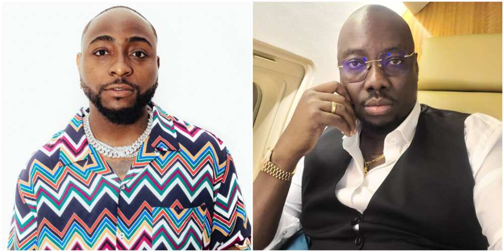 Obi Cubana: Davido shares solidary post for wealthy socialite.