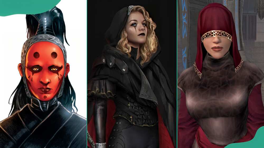 Strongest female Sith lords from the Star Wars universe.