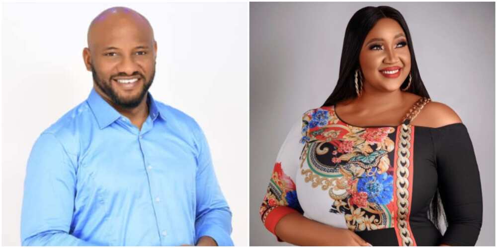 Yul Edochie smiling, Judy Austin-Edochie smiling