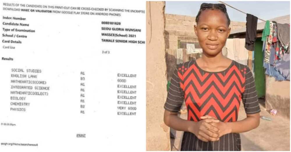 Ghanaian girl with 6As in WASSCE.