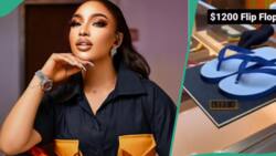 Tonto Dikeh finds N1.2 million ‘dunlop’ slippers that she would wear to heaven, video causes stir