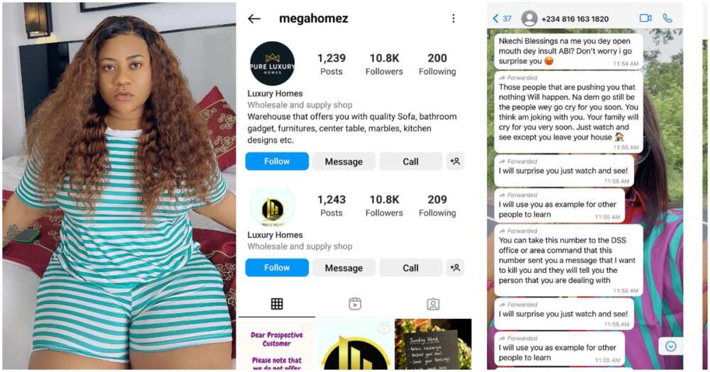 Nkechi Blessing, death threats from vendor Nkechi Blessing, death threats from vendor