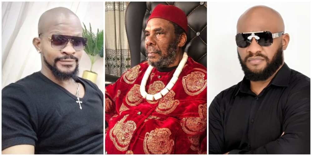 Uche Maduagwu, Pete and Yul Edochie Uche Maduagwu, Pete and Yul Edochie
