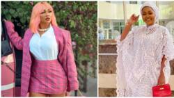More than fabulous: Mercy Aigbe turns up the heat in a chic hot pink ensemble