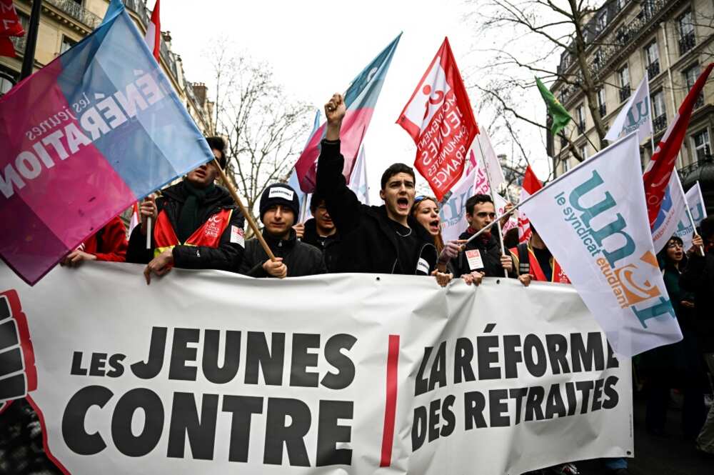 Demonstrators turned out across France