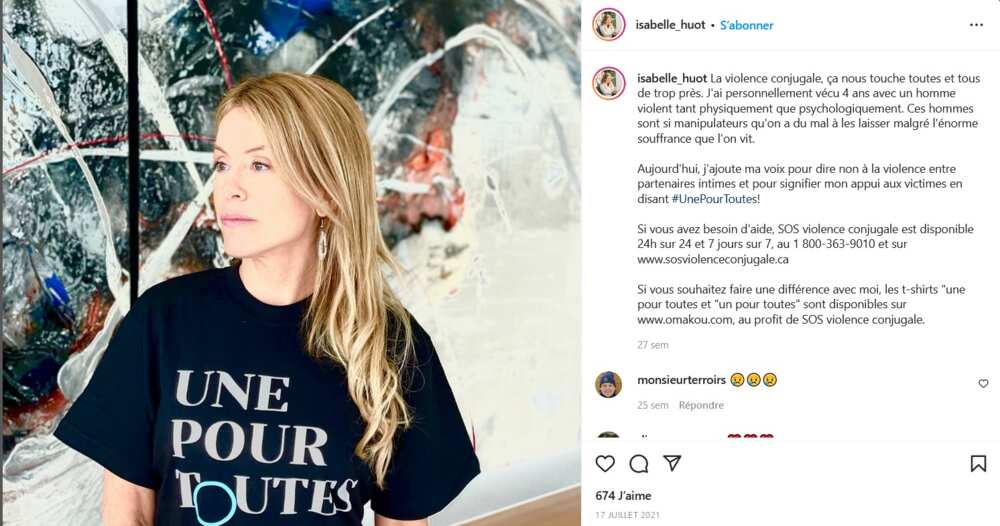 Isabelle Huot et son ex-conjoint Isabelle Huot et son ex-conjoint