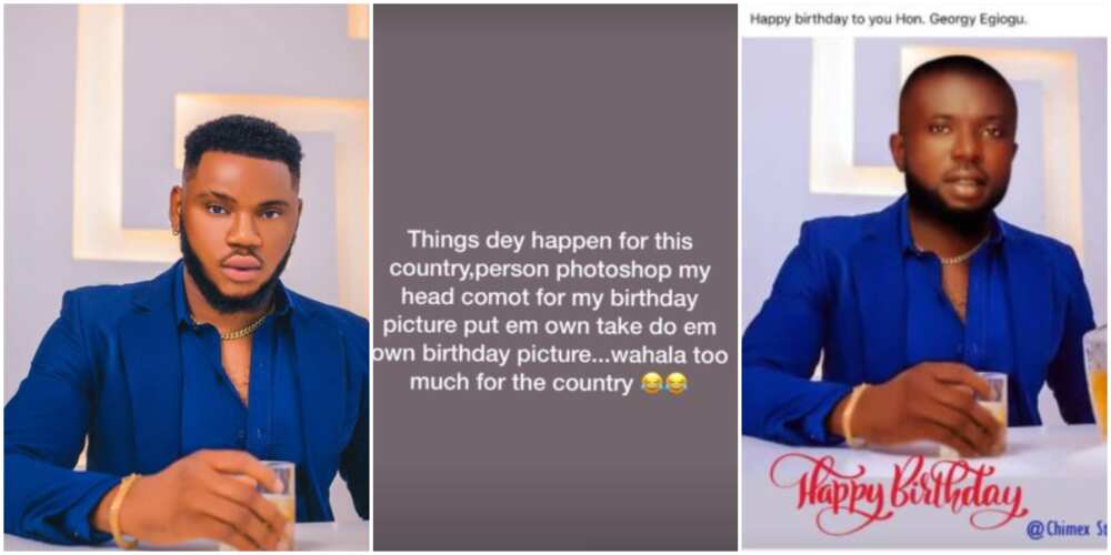 Actor Adinma Somadina in Shock After Discovering Man Edited His Photos to Celebrate Birthday