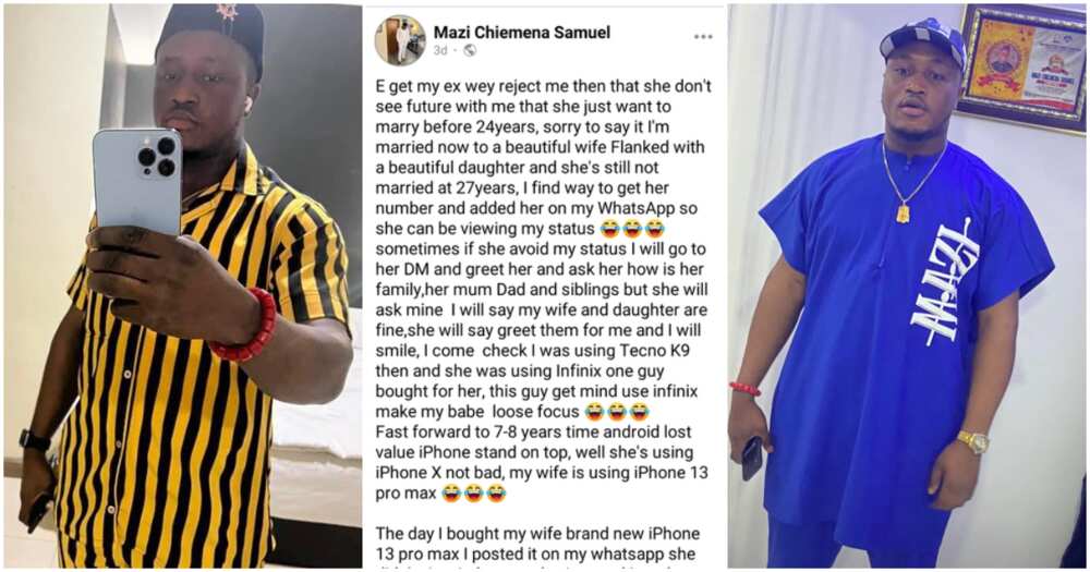 Mazi Chiemena Samuel, man deals with ex, eight years ago