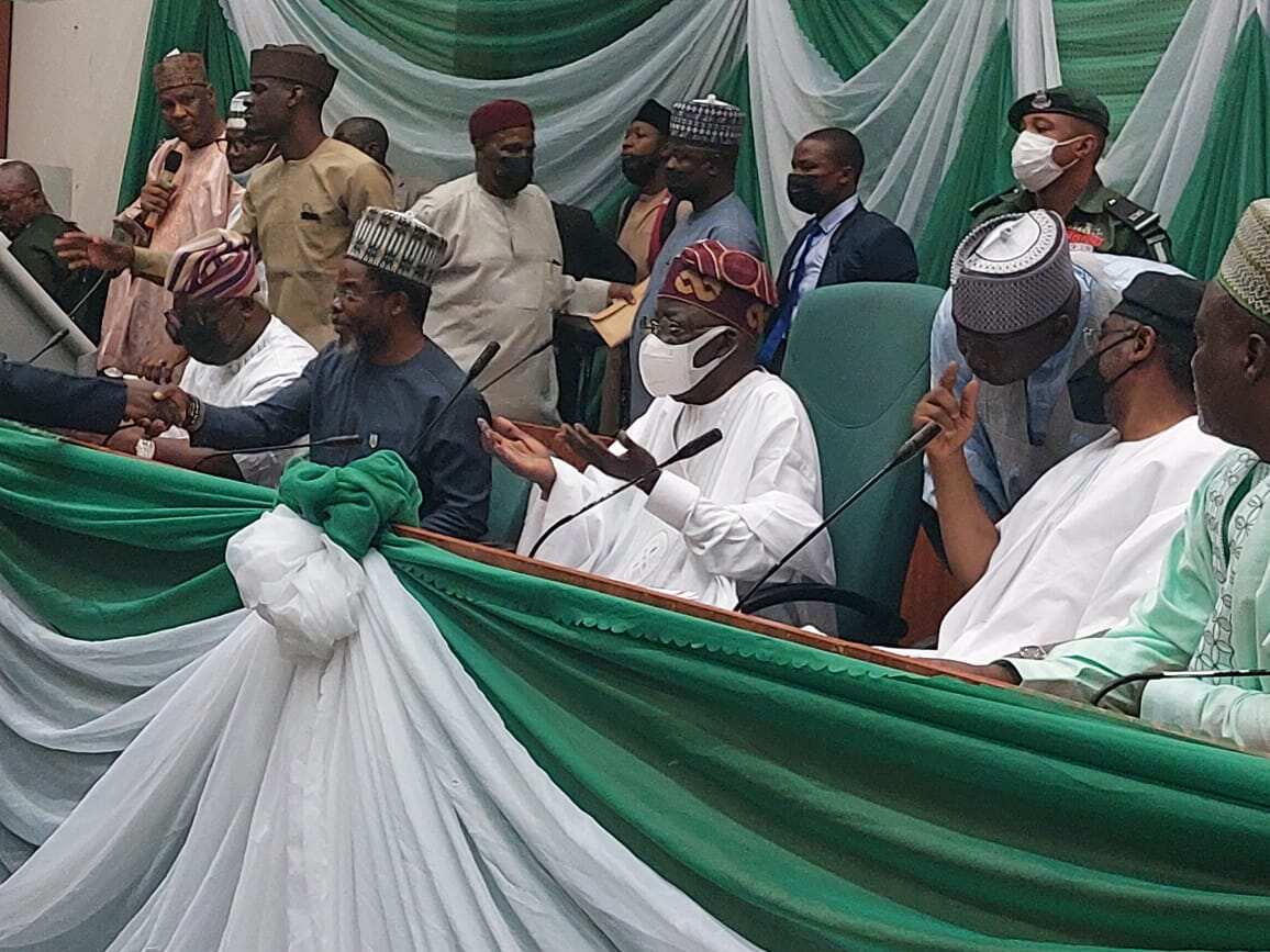 2023: Back my lifetime ambition, I will never to step on Buhari’s toes - Tinubu begs APC senators