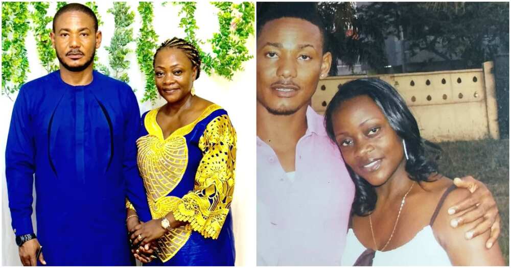 Nollywood actor Artus Frank and wife.