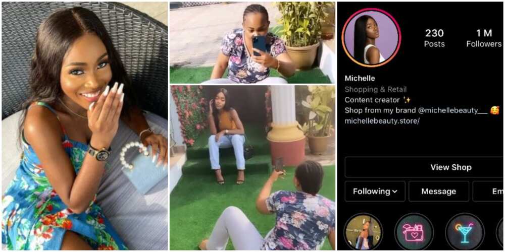 Mercy Aigbe's daughter, one million followers