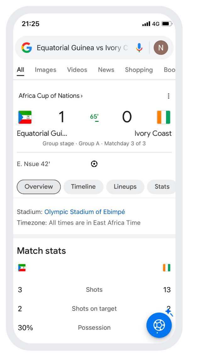 Africa Cup of Nations Côte d'Ivoire 2023 : 4 ways to get in on the action with Google