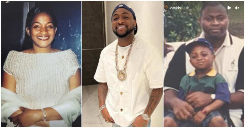 Davido shares photo of his parents on Mother's Day
