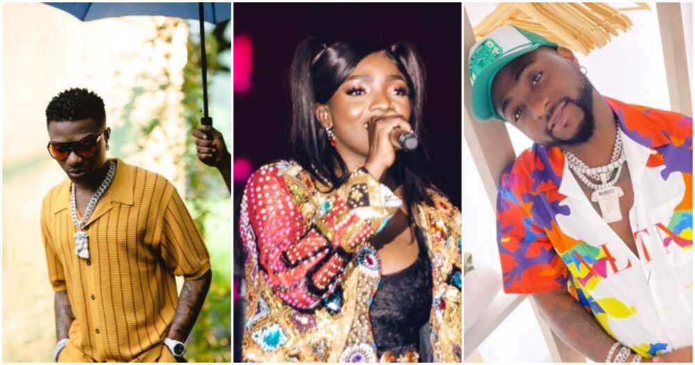 Simi, Wizkid and Davido