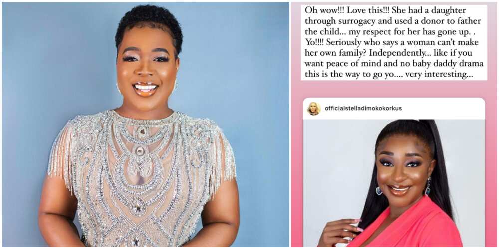 OAP Moet Abebe congratulates Ini Edo for welcoming a child through surrogacy