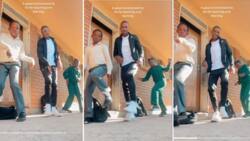 Fine male teacher shows sweet legwork as he dances to Amapiano with 2 pupils, ladies gush over him